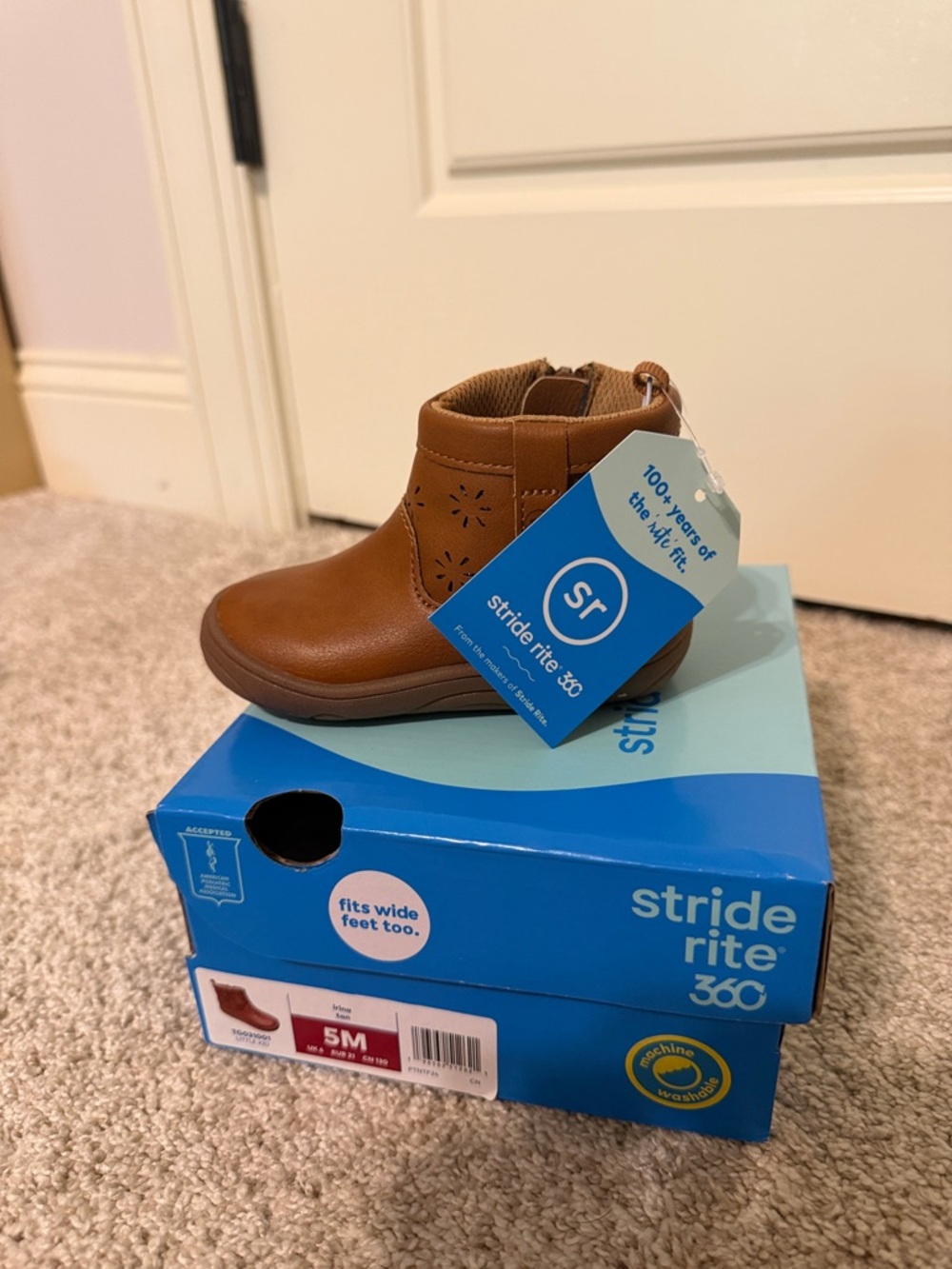 Stride Rite Irina Tan Boot Brand new - size 5M
